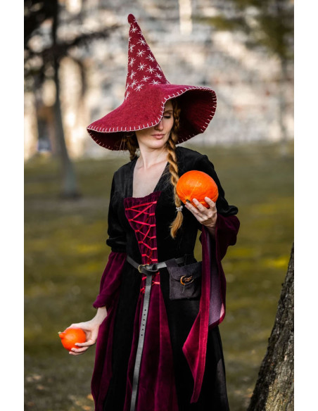 Chapéu de bruxa modelo estrela, cor...