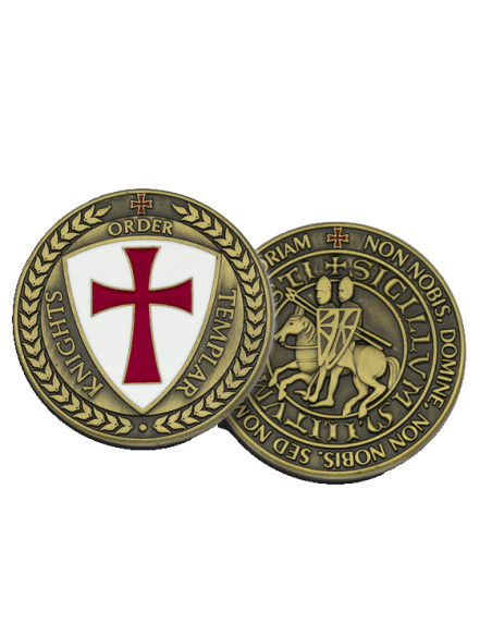 Moeda dos Cavaleiros Templários, ouro...