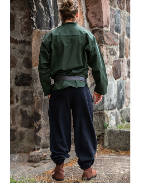 Calças medievais Dirk, cor preta