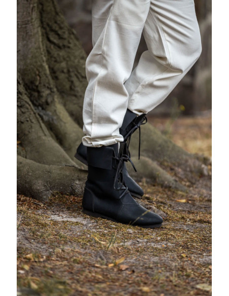 Calças medievais unissex de cor...