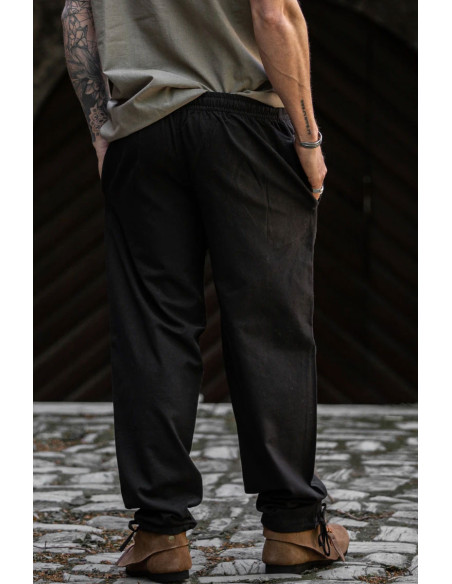 Calça medieval Arvo, cor preta