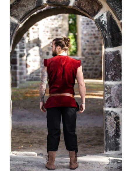 Calça medieval Joren corte reto, cor...