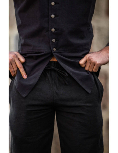 Calça medieval Joren corte reto, cor...