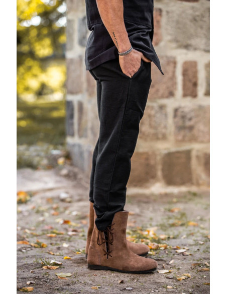 Calça medieval Joren corte reto, cor...