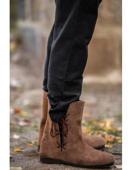 Calça medieval Joren corte reto, cor...