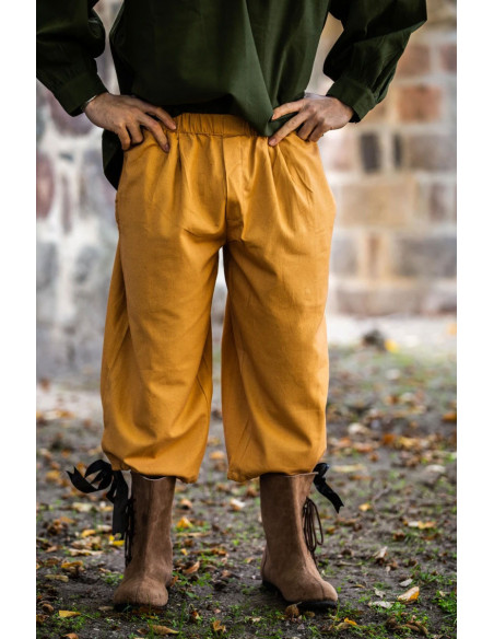 Calça pirata Vincent, cor marrom mel