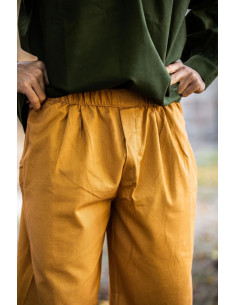 Calça pirata Vincent, cor marrom mel 2