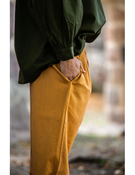 Calça pirata Vincent, cor marrom mel