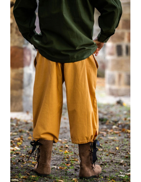 Calça pirata Vincent, cor marrom mel