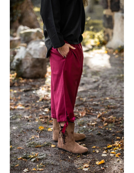 Calça pirata Vincent, cor vermelha