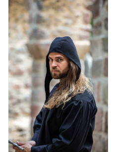 Crepe camponês de algodão, cor preta 2