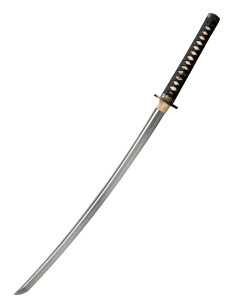 Katana Leão Dourado em Aço Damasco (104,8 cm.)