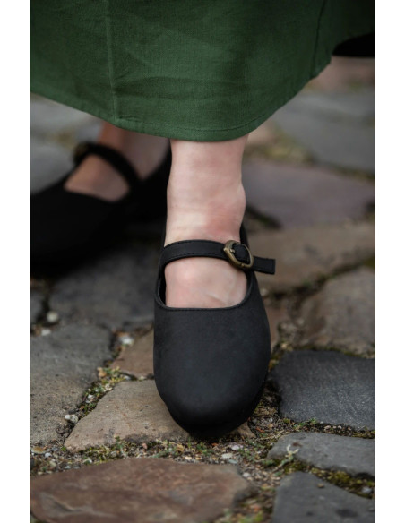 Sapatos medievais pretos para...