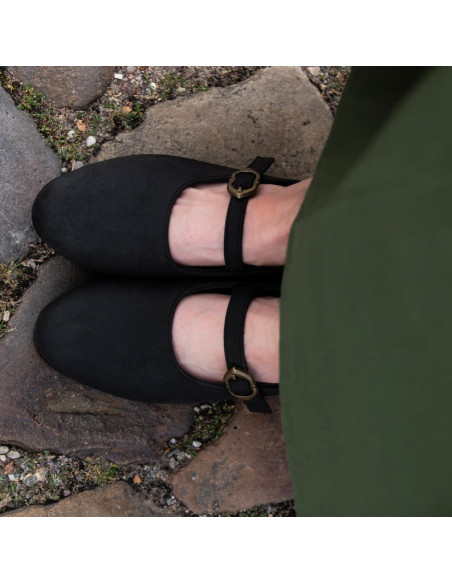 Sapatos medievais pretos para...