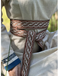 Cinto Viking modelo Elina, algodão marrom