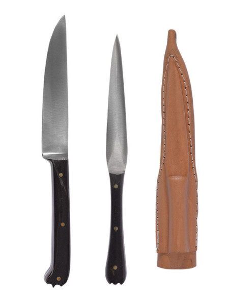 Conjunto 2 talheres medievais com...