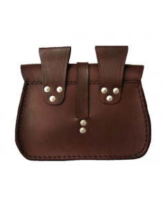 Bolsa de couro preta com desenho de estrela 2