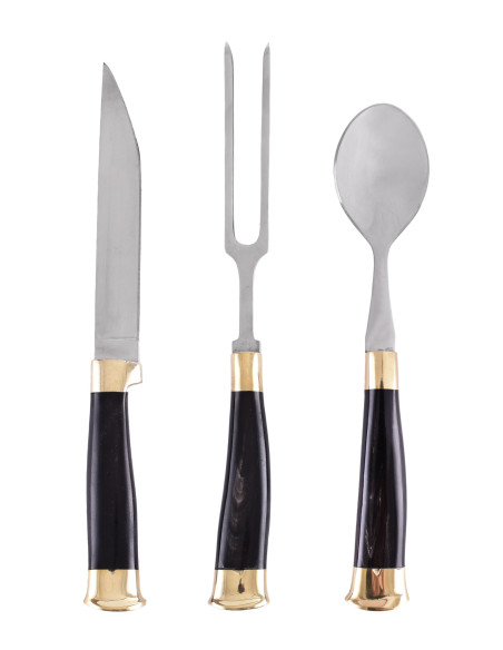 Conjunto de 3 talheres medievais com...