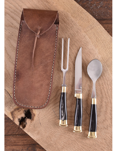 Conjunto de 3 talheres medievais com...