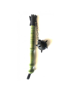 Maça medieval 1 cabeça, cor verde (46 cm.)