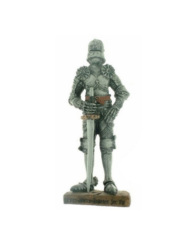 Cavaleiro medieval em miniatura de um oficial alemão (12 cm.)
