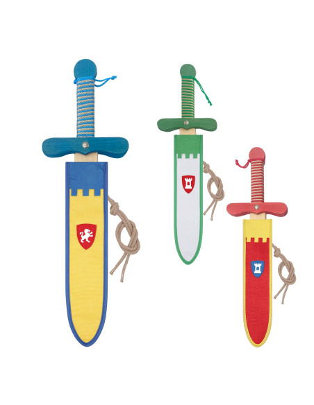 Espada medieval de madeira para...