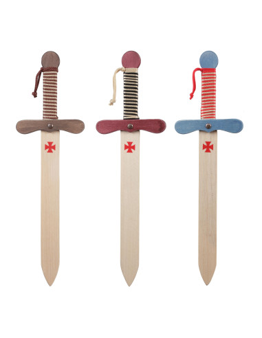 Espada Templária de madeira para crianças (48 cm.)