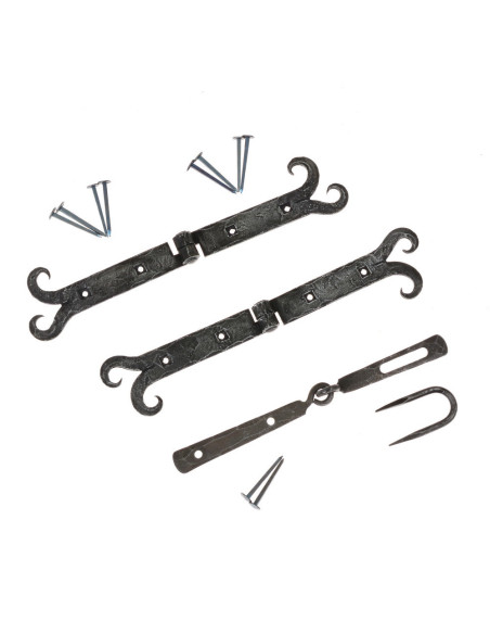 Conjunto de 2 dobradiças medievais...