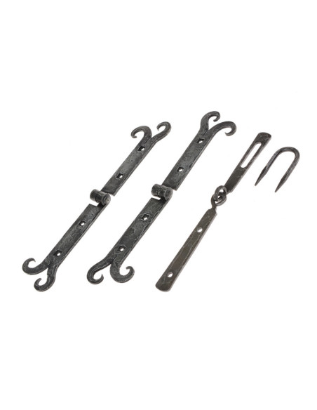 Conjunto de 2 dobradiças medievais...