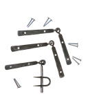Conjunto de dobradiças Viking com parafuso forjado