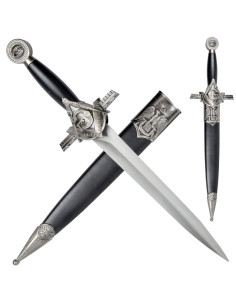 Punhal decorativo símbolos maçônicos (42 cm.)