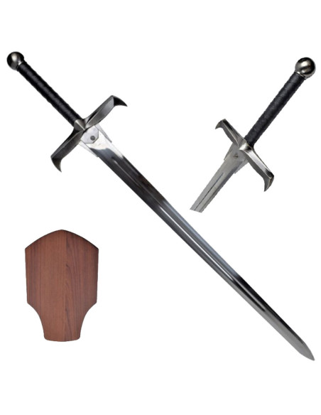 Espada medieval com suporte de parede...