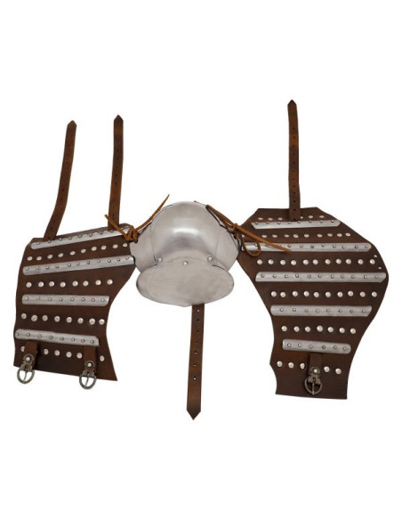 Par de armas históricas medievais com...