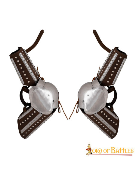 Par de armas históricas medievais com...