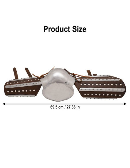 Par de armas históricas medievais com...