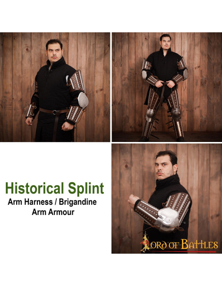 Par de armas históricas medievais com...