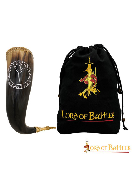 Algiz Viking Horn para beber (400-500...
