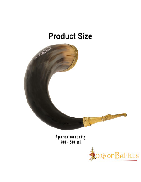 Algiz Viking Horn para beber (400-500...