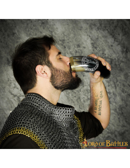 Algiz Viking Horn para beber (400-500...