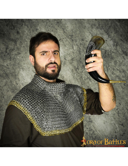 Algiz Viking Horn para beber (400-500...