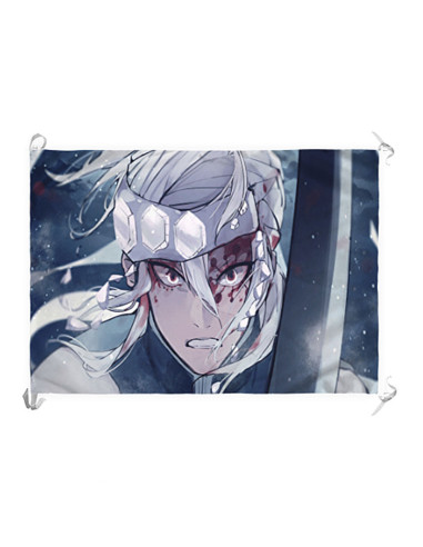 Banner-Bandeira Demon Slayer de Tengen Uzui (70x100 cms.)
 Material-Cetim