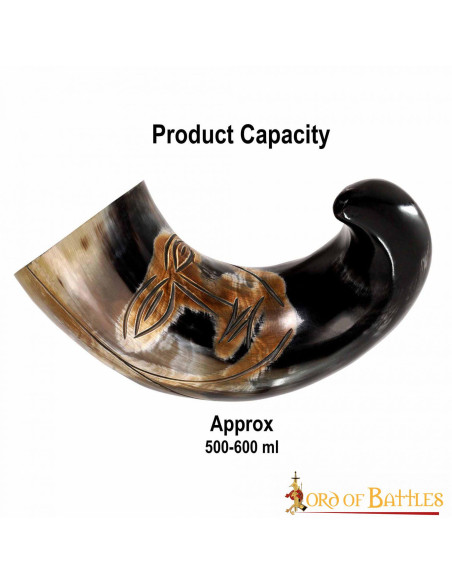 Chifre facial tribal medieval para...