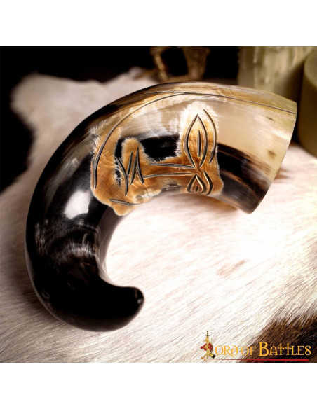 Chifre facial tribal medieval para...