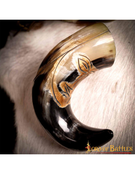 Chifre facial tribal medieval para...