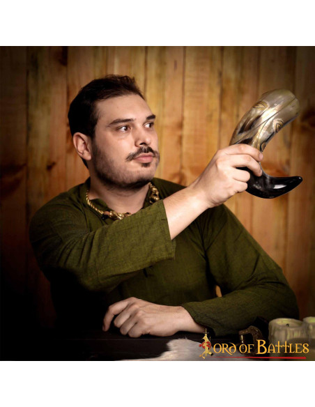 Chifre facial tribal medieval para...