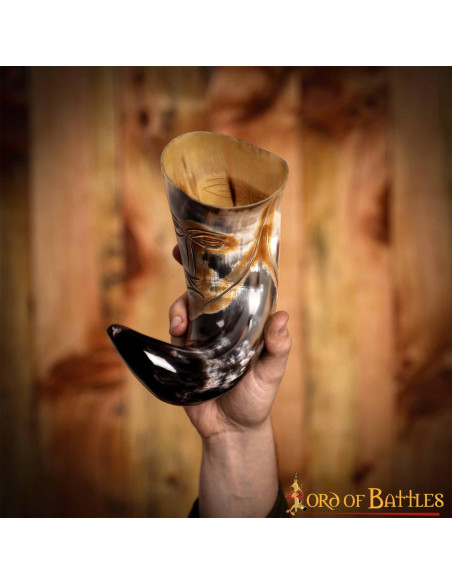 Chifre facial tribal medieval para...