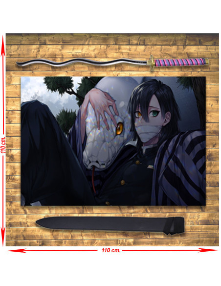 Pacote Katana Obanai Iguro + Banner,...