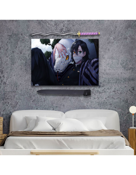 Pacote Katana Obanai Iguro + Banner,...