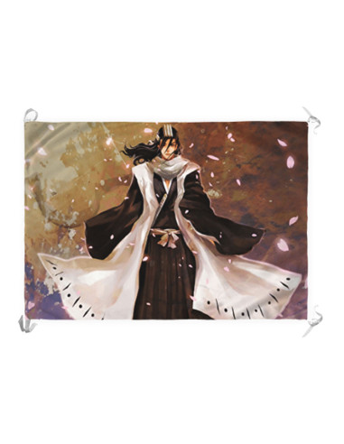 Estandarte-Bandeira Senbonzakura Kuchiki Byakuya (100 x 70 cm.)
 Material-Cetim