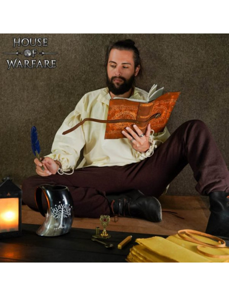 Diário da Terra-média em couro feito...